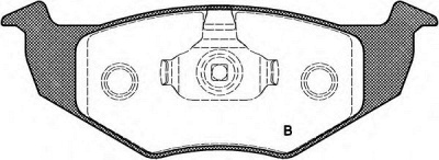 OPEN PARTS bpa060900 -  Комплект тормозных колодок, дисковый тормоз